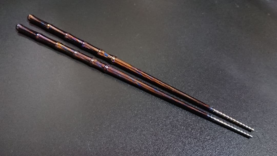 ティマスカス製竹形状箸 (チタン合金) timascus ダマスカス