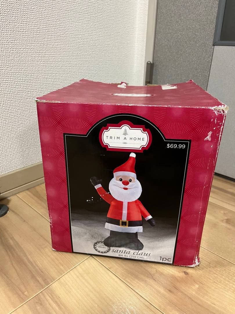 サンタクロース　エアブロー　特大　213cm trim a  ※中古