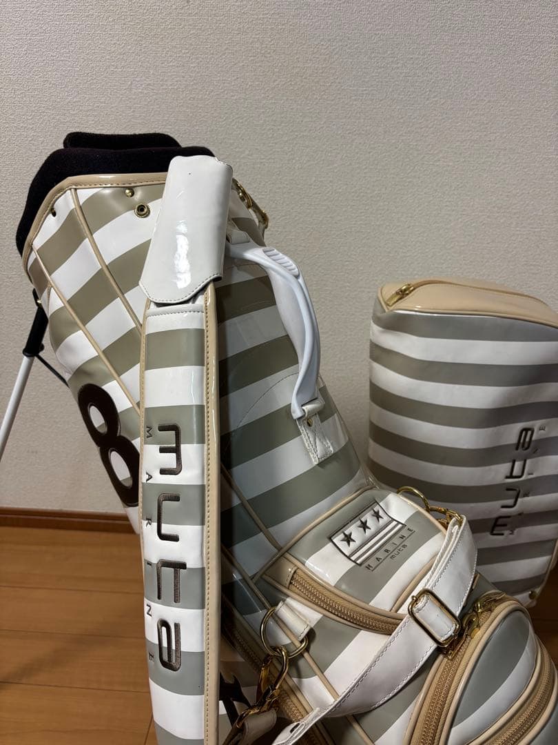 【muta MARINE 】ムータマリン ボーダー キャディバッグ 男女兼用