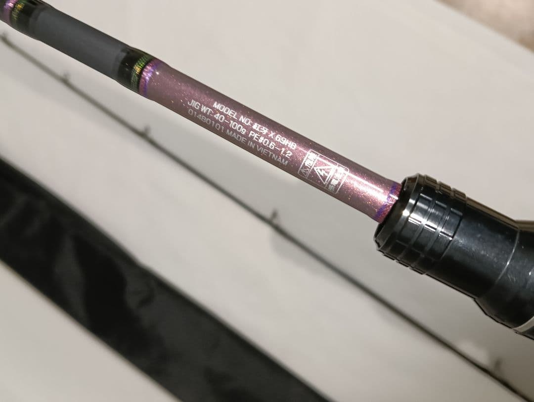 美品　ダイワ(DAIWA) タイラバロッド 紅牙 69HB　★ピンクラメ