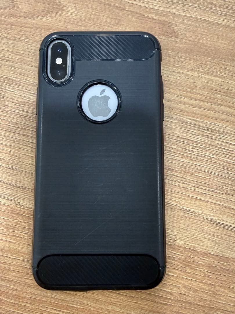 Apple iPhone XS シルバー ケース付き