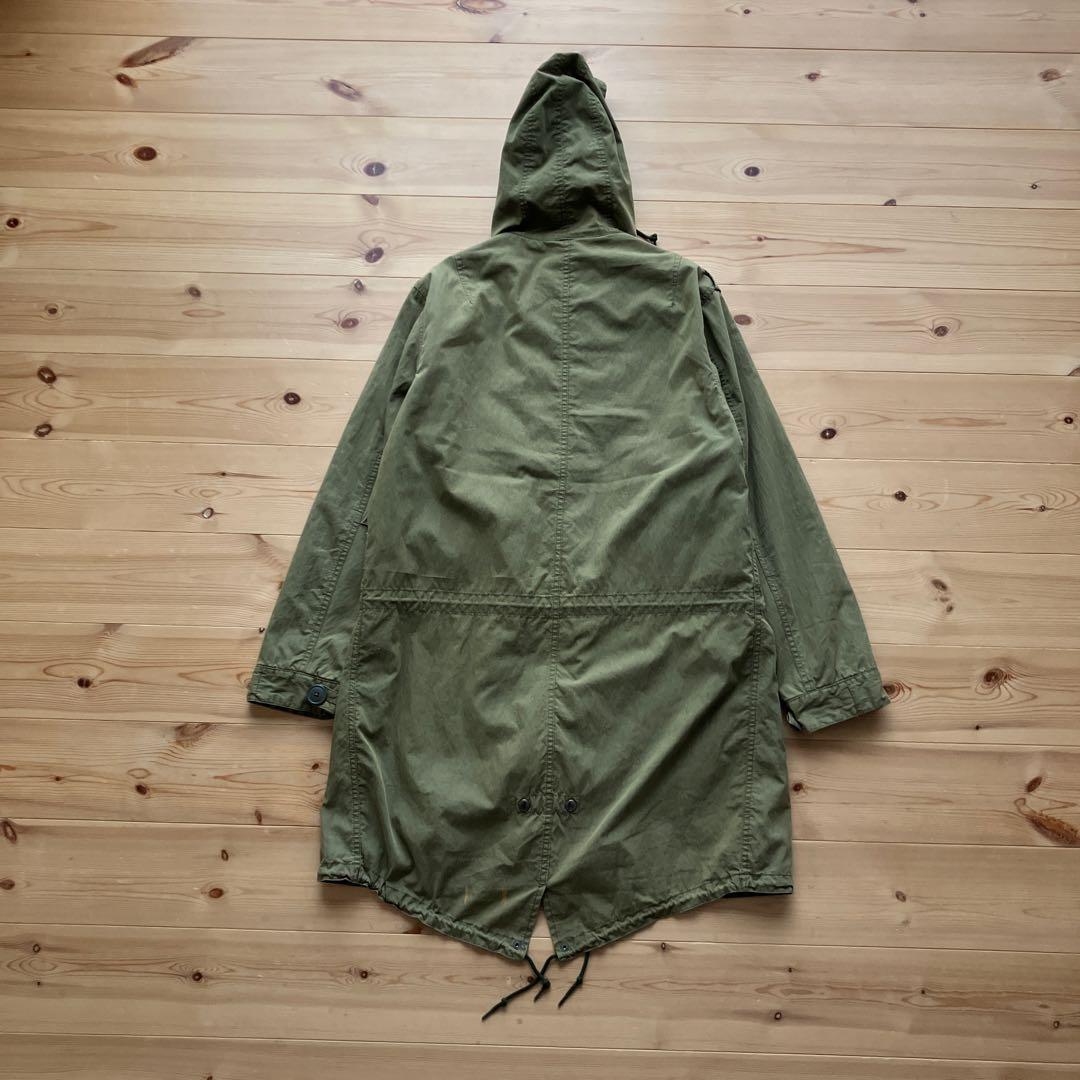 良品　スワッガー　アルファ　モッズコート　ミリタリー　オリーブ　ペンキ加工
