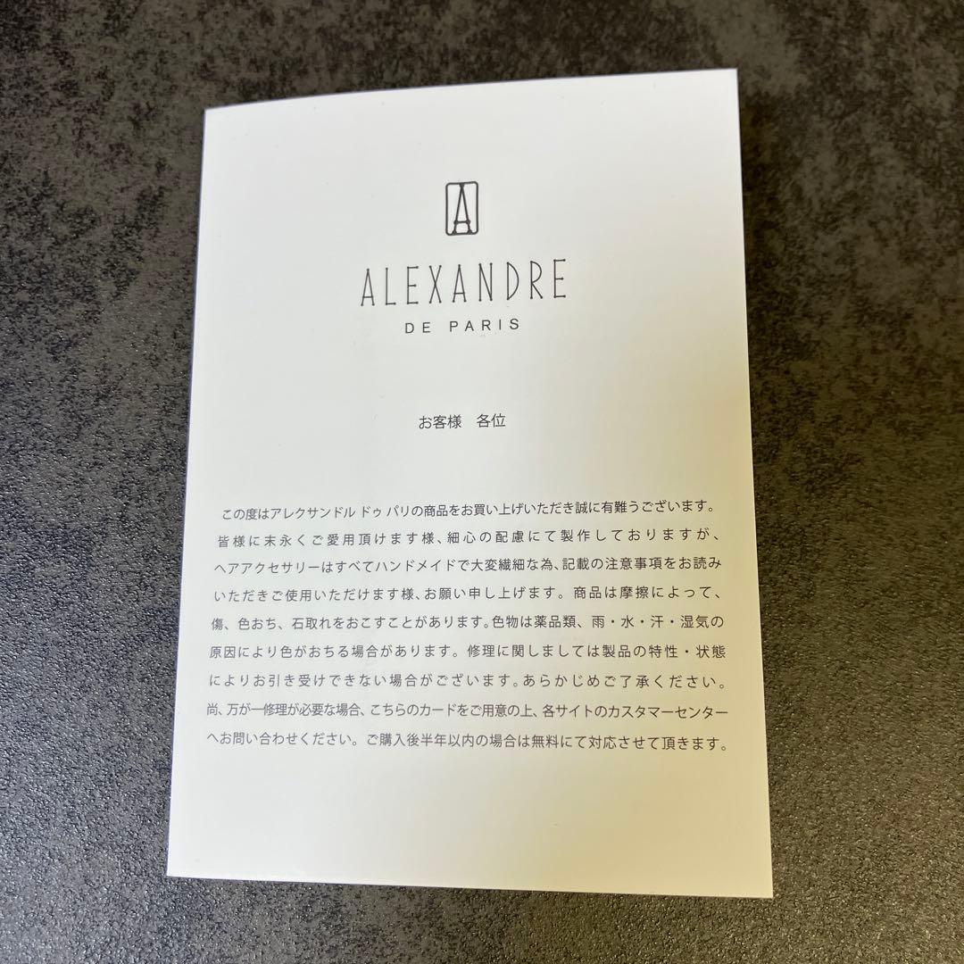 ALEXANDRE DE PARIS 【VENDOME】ヴァンドーム　Lクリップ