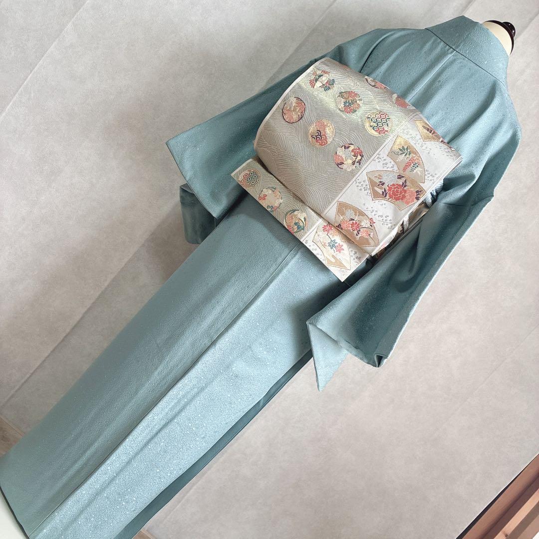 色無地　フルセット　着物　トールサイズ　正絹　やまと誂製　卒業式　入学式　G3