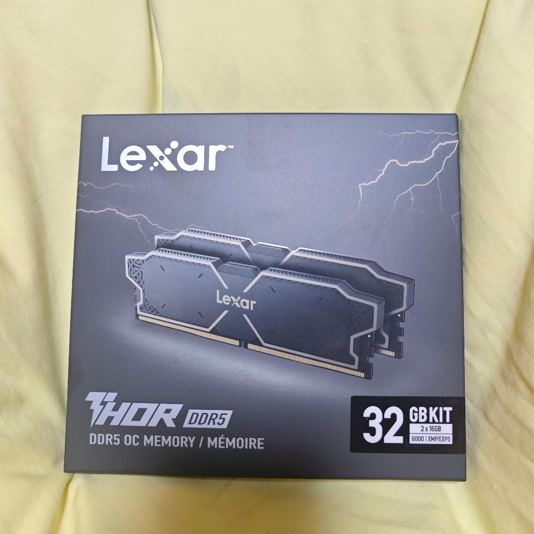 メモリー lexar THOR DDR5 OC MEMORY DDR5-6000 32GB