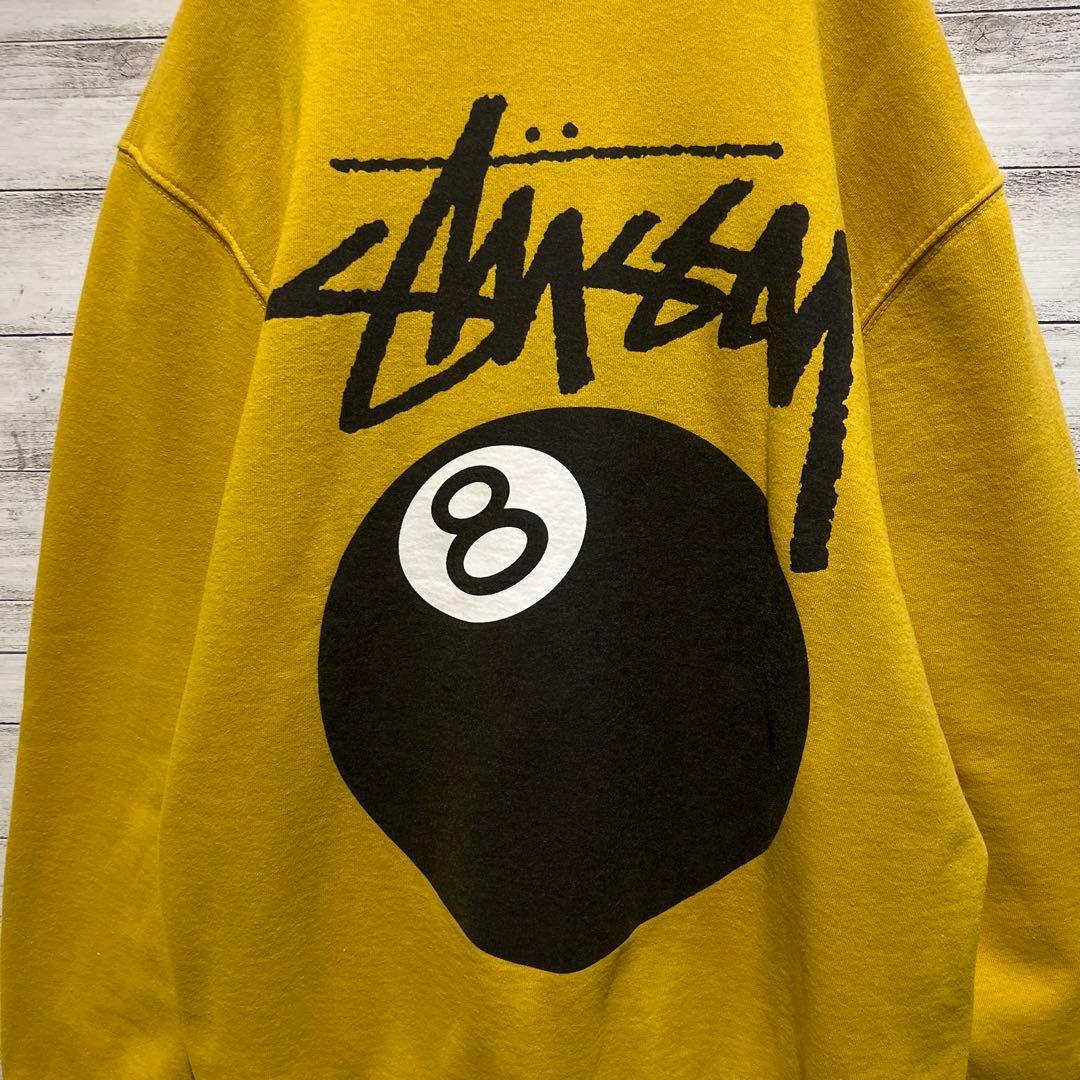 【即完売モデル】ステューシー☆バックビックロゴ　8ボール人気デザイン　スウェット