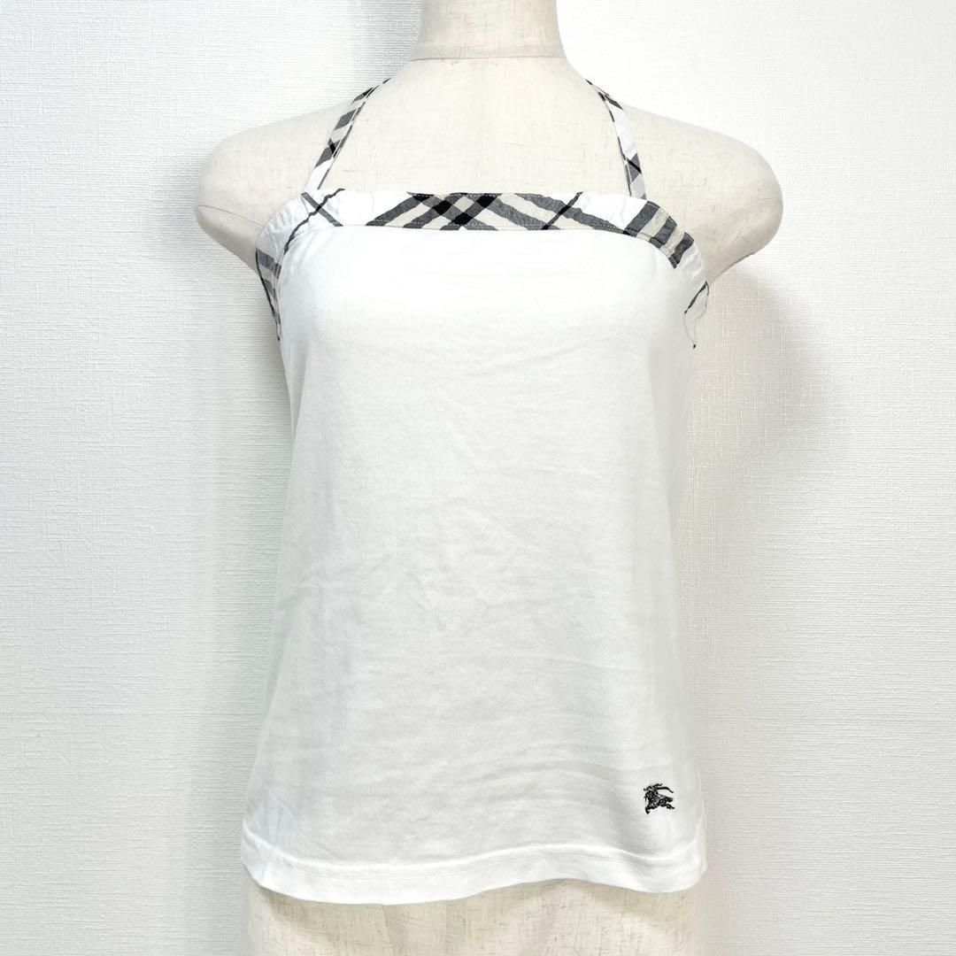 y2k❤️ BURBERRY BLUE LABEL ホルターネック トップス