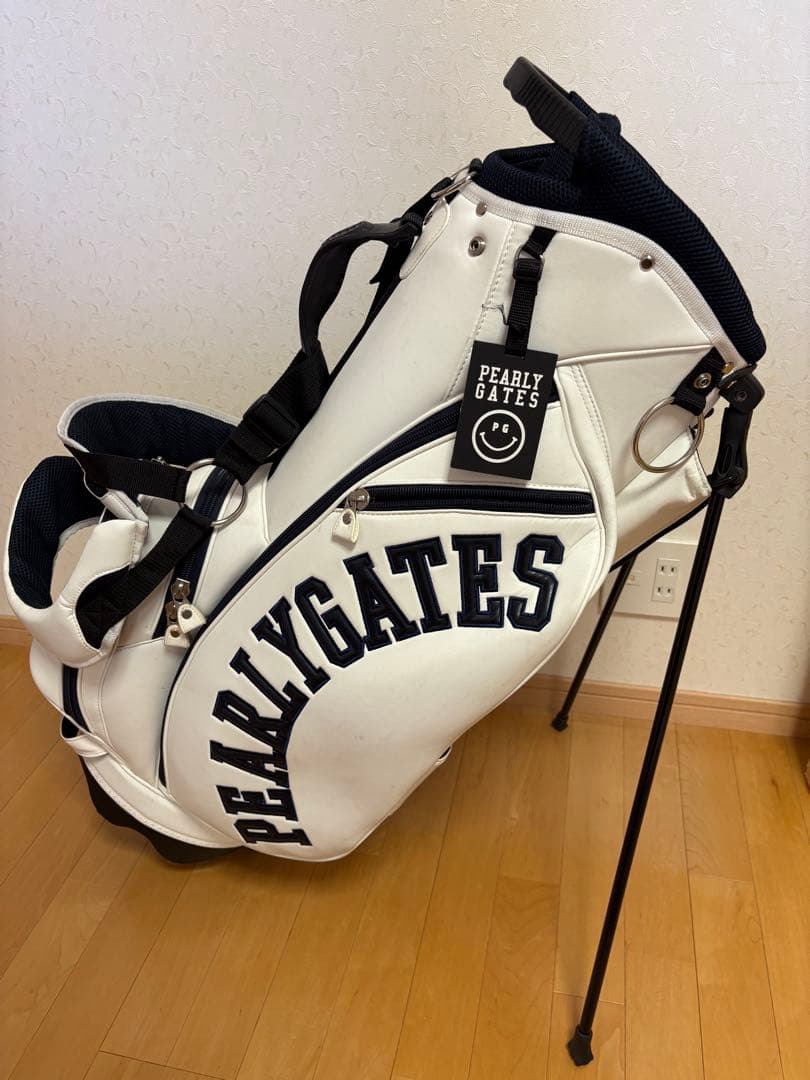 パーリーゲイツ　PEARLY GATES キャディーバック　ホワイト　希少