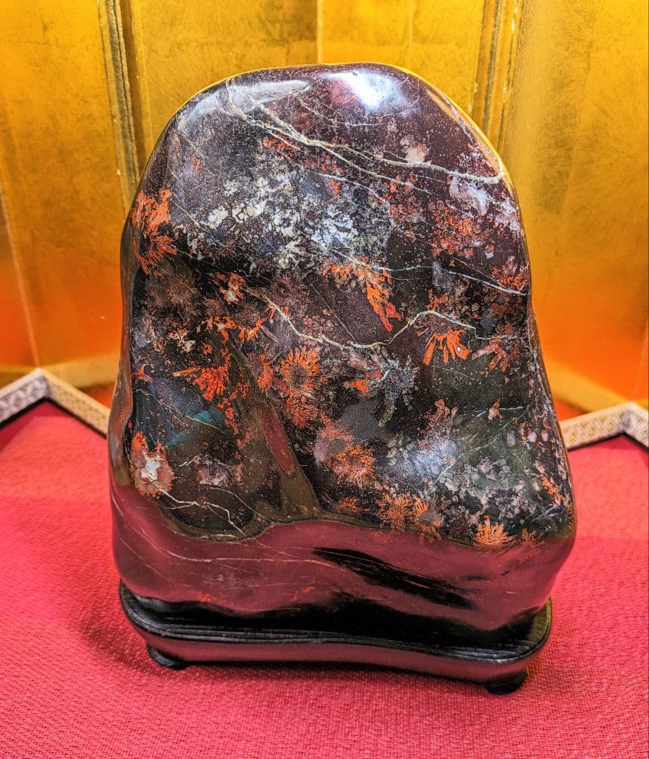 菊花石 岐阜県根尾谷産6.4kg 鑑賞石 観賞石 水石 盆石 置物 天然石