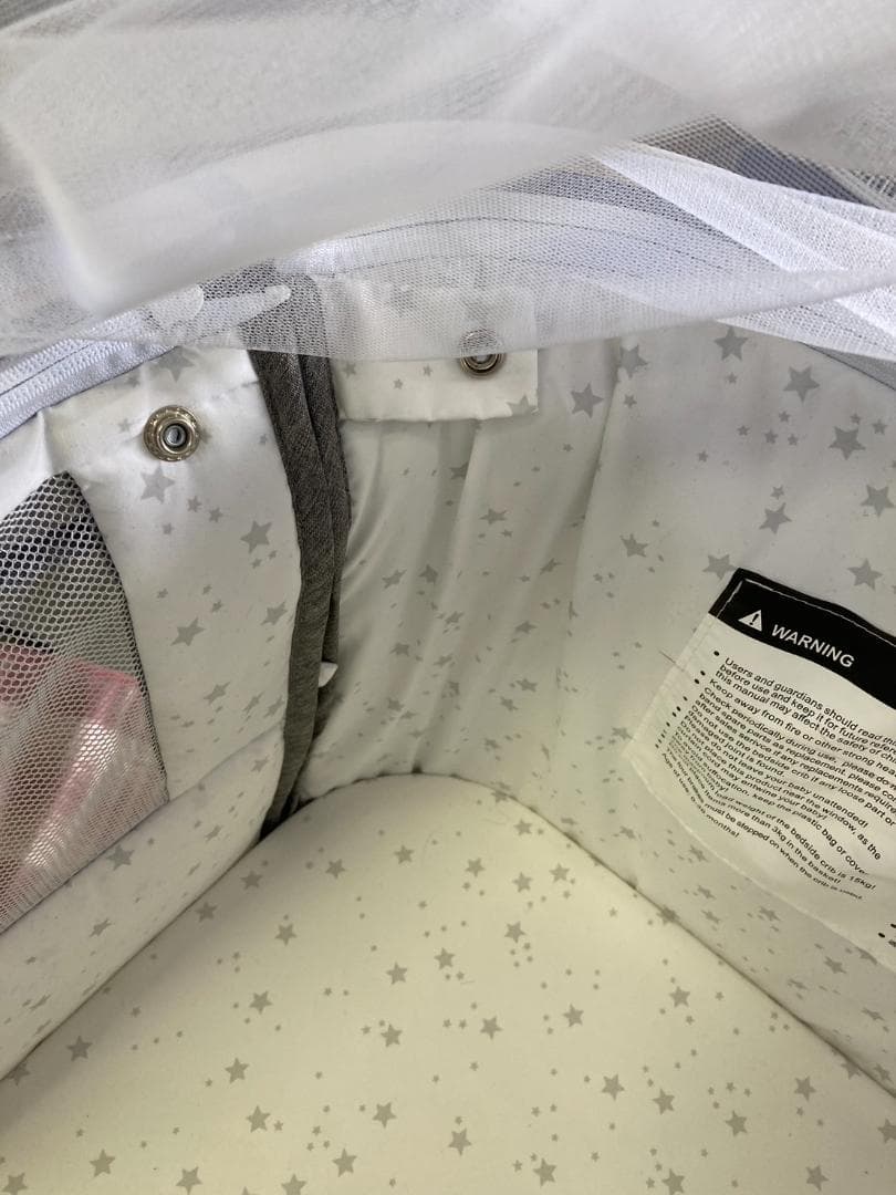 A-1171添い寝ベビーベッド キャスター・蚊帳付き 持ち運び可能