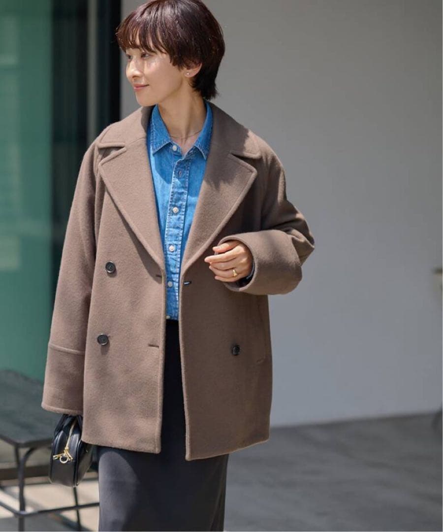 ジャーナルスタンダードレリューム 尾州ウールスーパー100モッサPコート　38