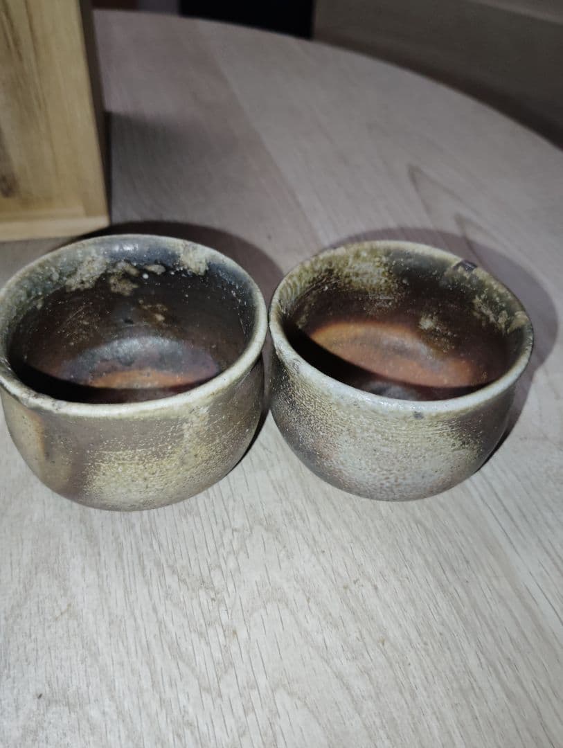 備前焼陶器 酒器セット（徳利・ぐい呑み2個）