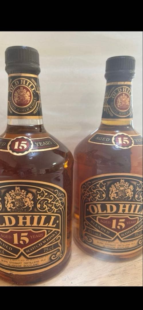AWARD 15年ウイスキー オールドヒル15年 2本まとめ売り