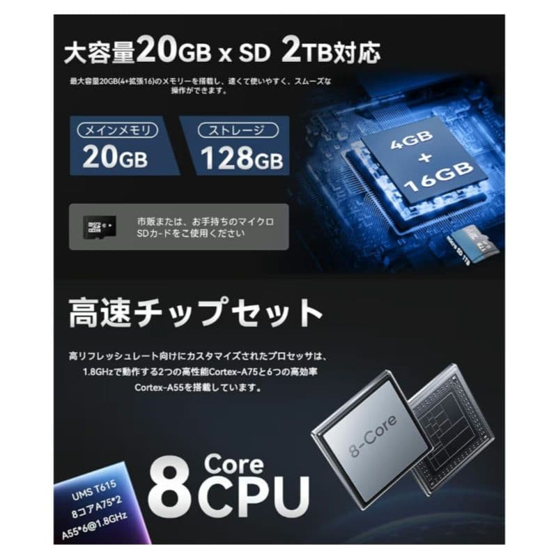 ★新品 Android タブレット 10インチ 5G 128GB 大容量 軽量