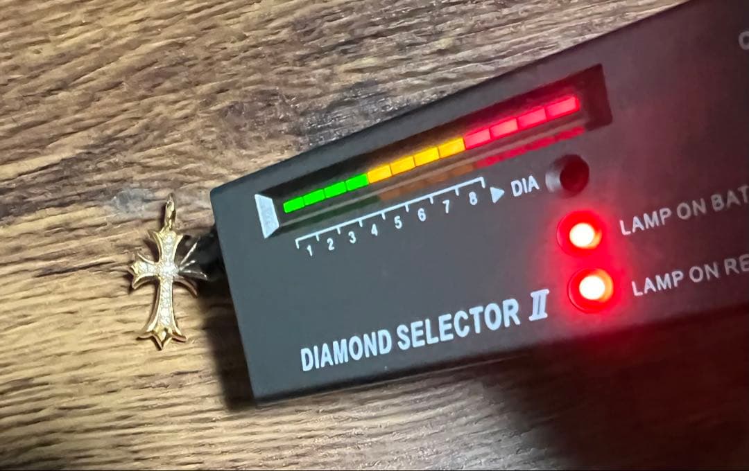 Nクロムハーツ22kタイニーファットクロスパヴェダイヤ