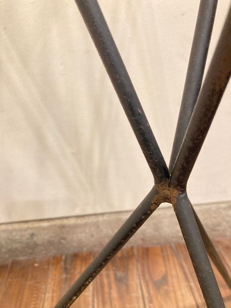 60'sヴィンテージ 鉄×真鍮 スチールコートハンガー フランスアンティーク