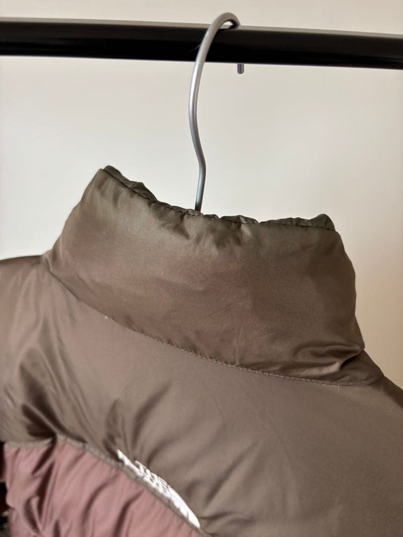 1996 ノースフェイス 700fil ヌプシ センターロゴ ブラウン系 希少