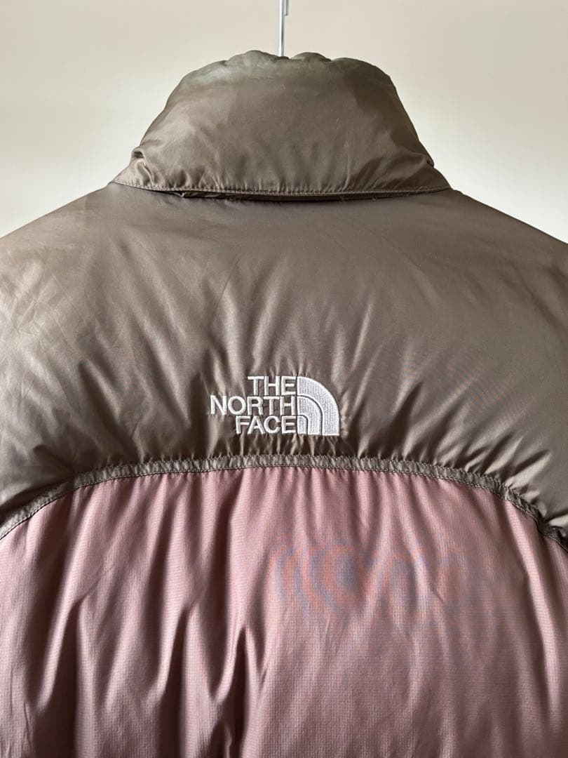 1996 ノースフェイス 700fil ヌプシ センターロゴ ブラウン系 希少