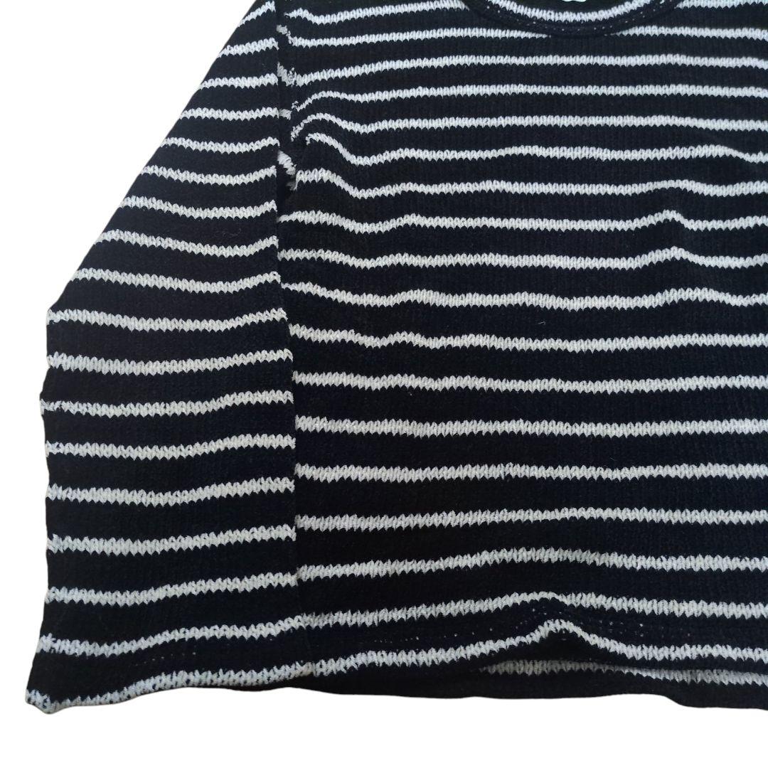 【美品】コムデギャルソンオムプリュス ボーダー 編み込み セーター