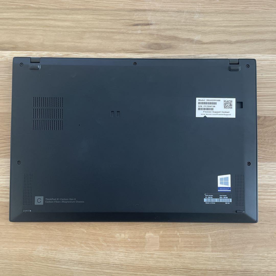 【美品】Lenovo X1 carbongen8 第10世代i5 SSD256