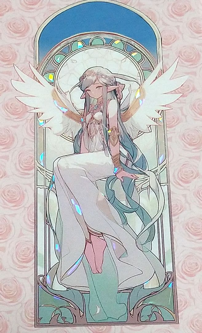 ラスト✩廃盤品✩J1050＃夕月幽境(贝壳光)切り売り海外人物女の子AIマステ