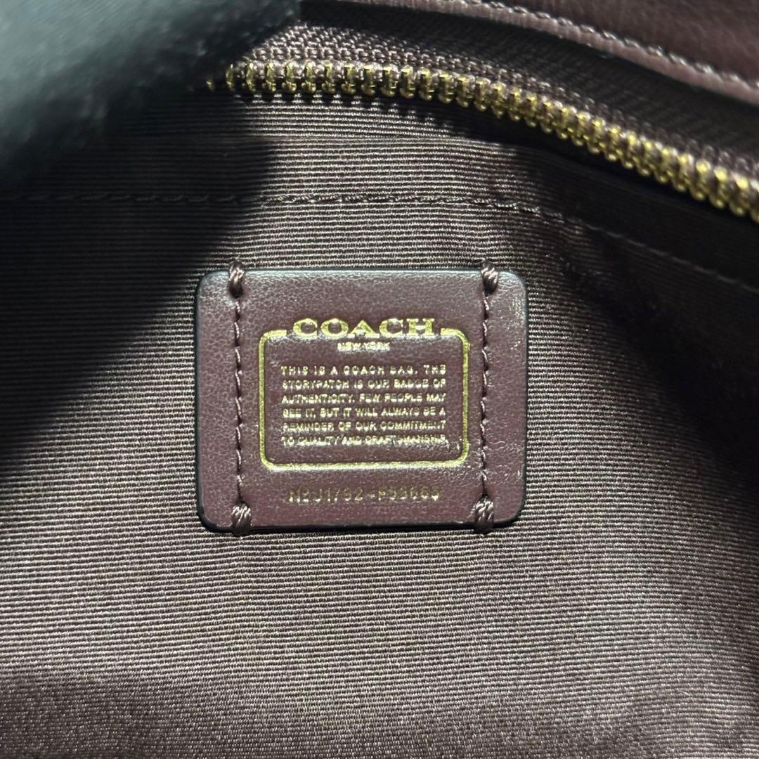 極美品✨️コーチ 2way ショルダーバッグ スワッガー シボ革 レザー ボルドー