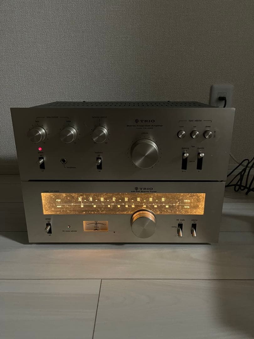 【らぶり】TRIO システムコンポ レコードプレーヤー KENWOOD ①