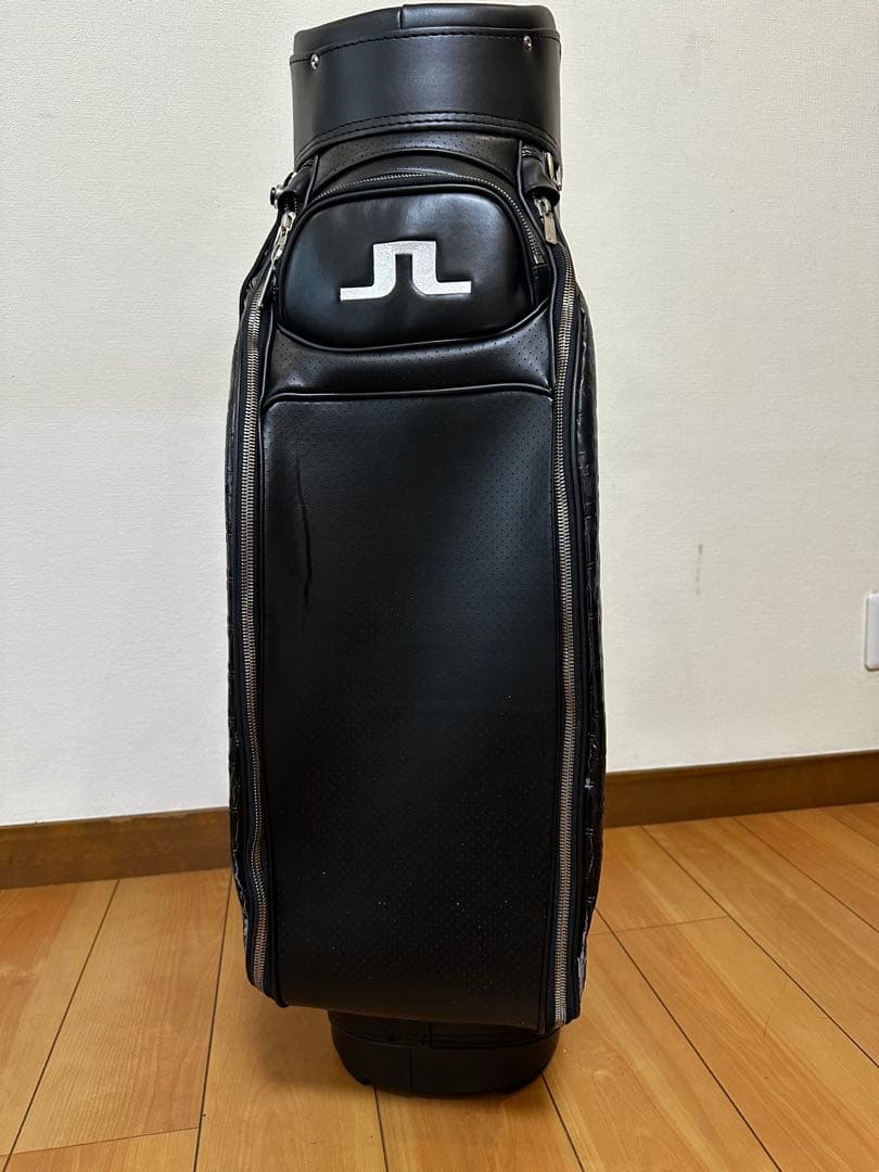 J.LINDEBERG ブラックゴルフバッグ
