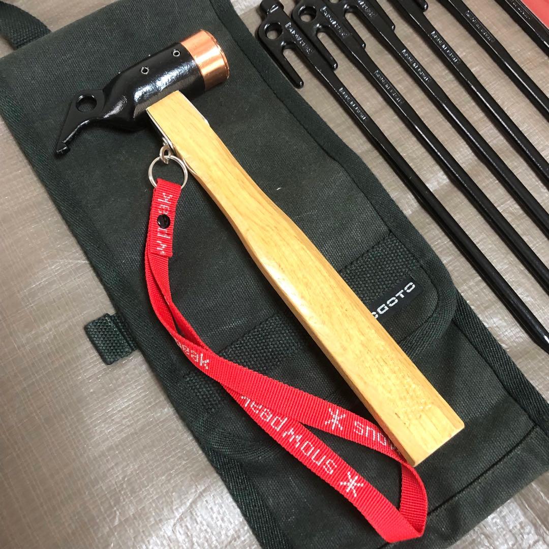 スノーピーク ソリッドステーク30 12本 ペグハンマーPRO.C 帆布ケース