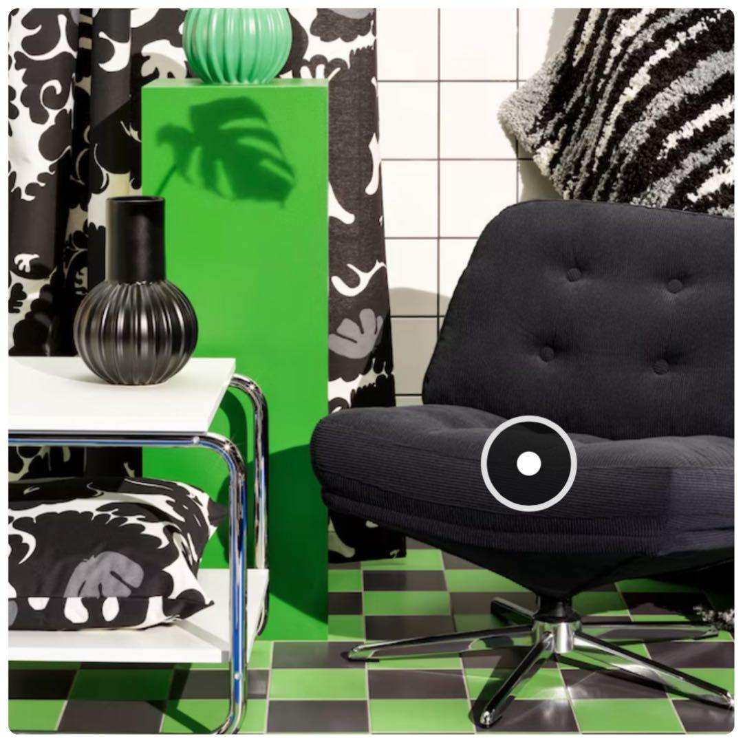 《新品♦︎♢未開封》イケア ディヴリンゲ 回転パーソナルチェア ソファ 椅子