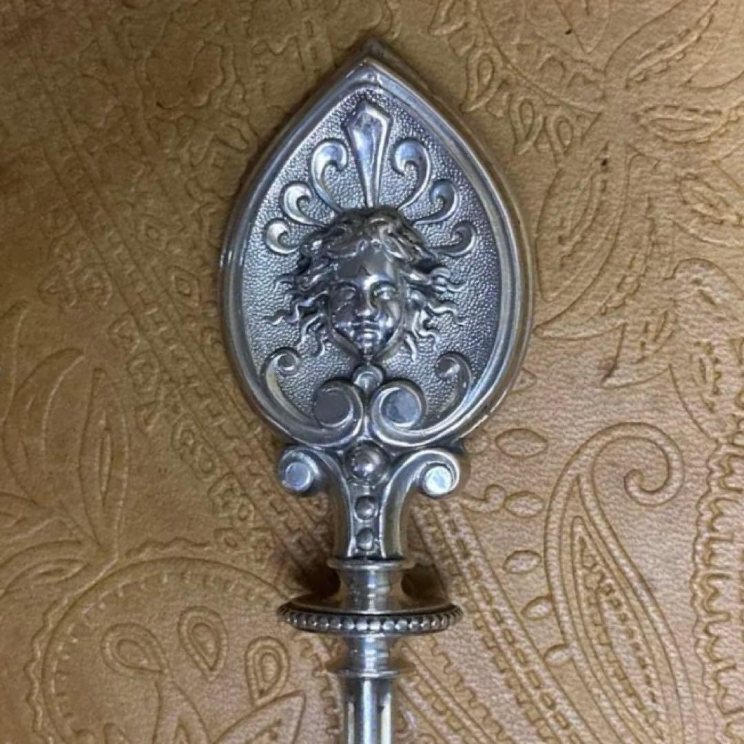 【純銀/約73g】ドイツ スプーン/22.5cm【マスカロン】