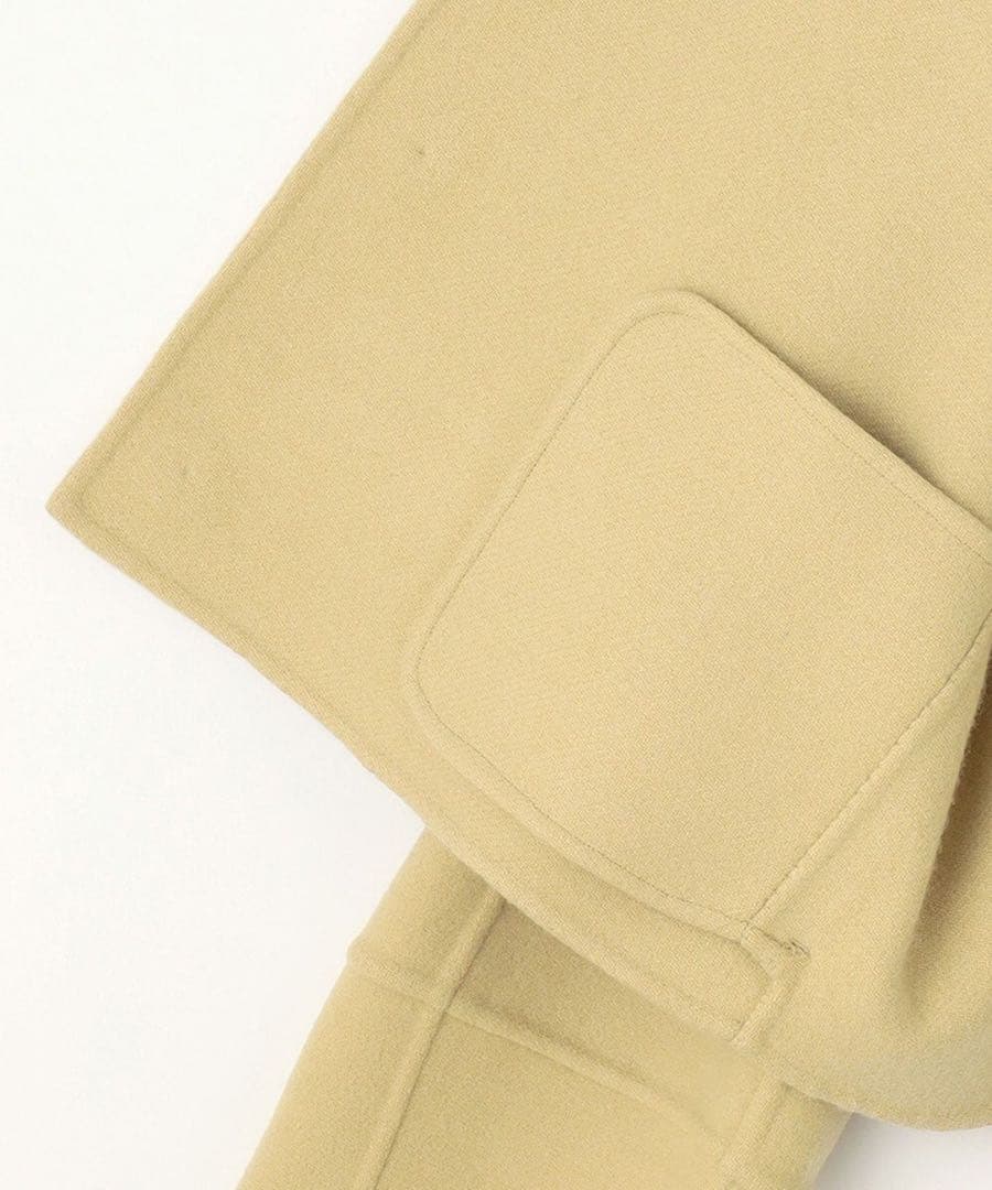 【美品】Naveメルトンリバー ステンカラークロップド コート イエロー 1