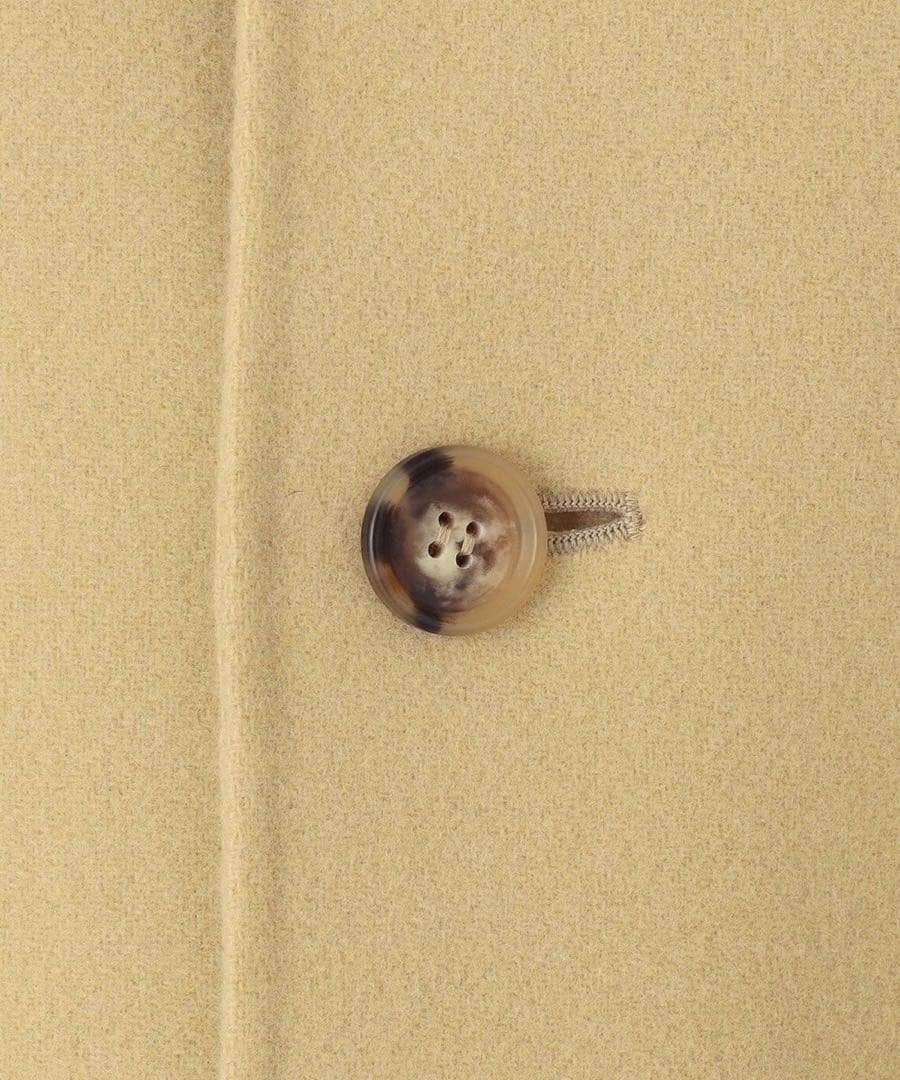 【美品】Naveメルトンリバー ステンカラークロップド コート イエロー 1