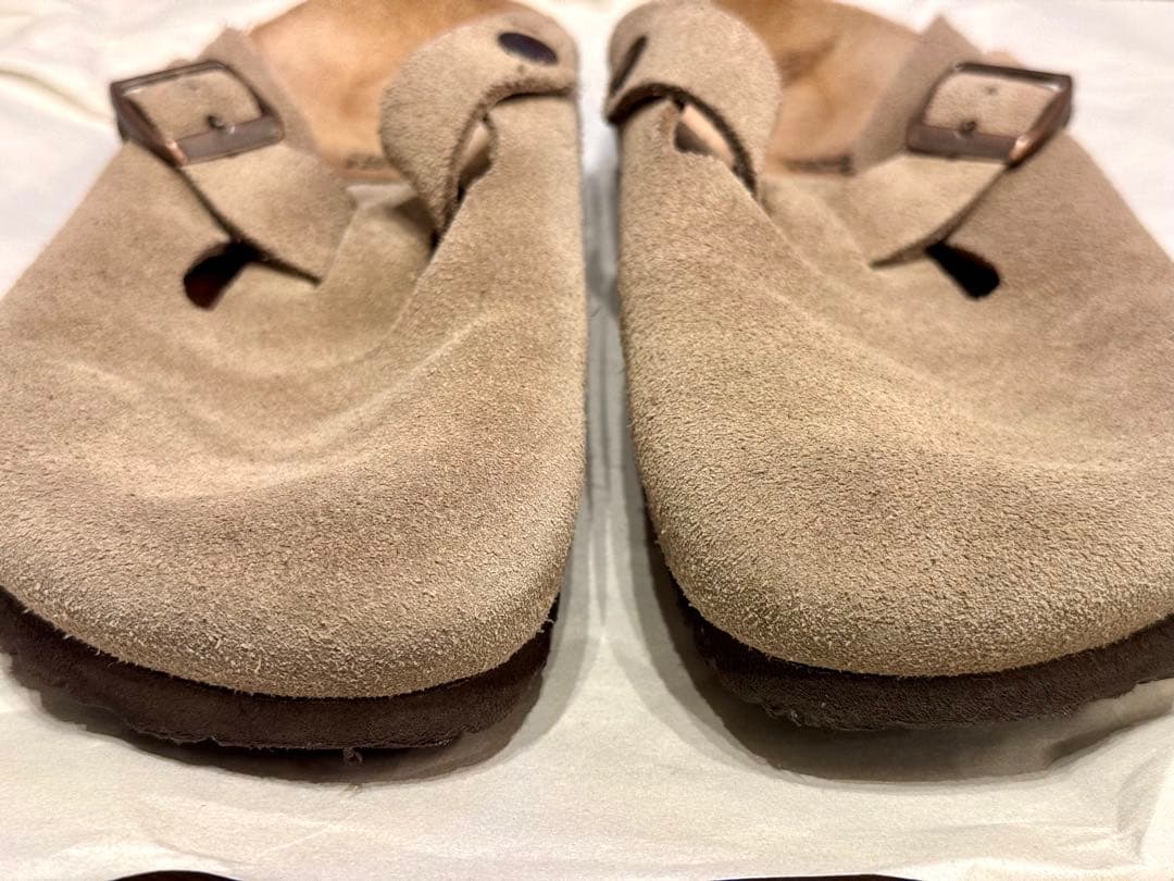 【美品・お値下げ】Birkenstock ボストン(幅狭)スエード