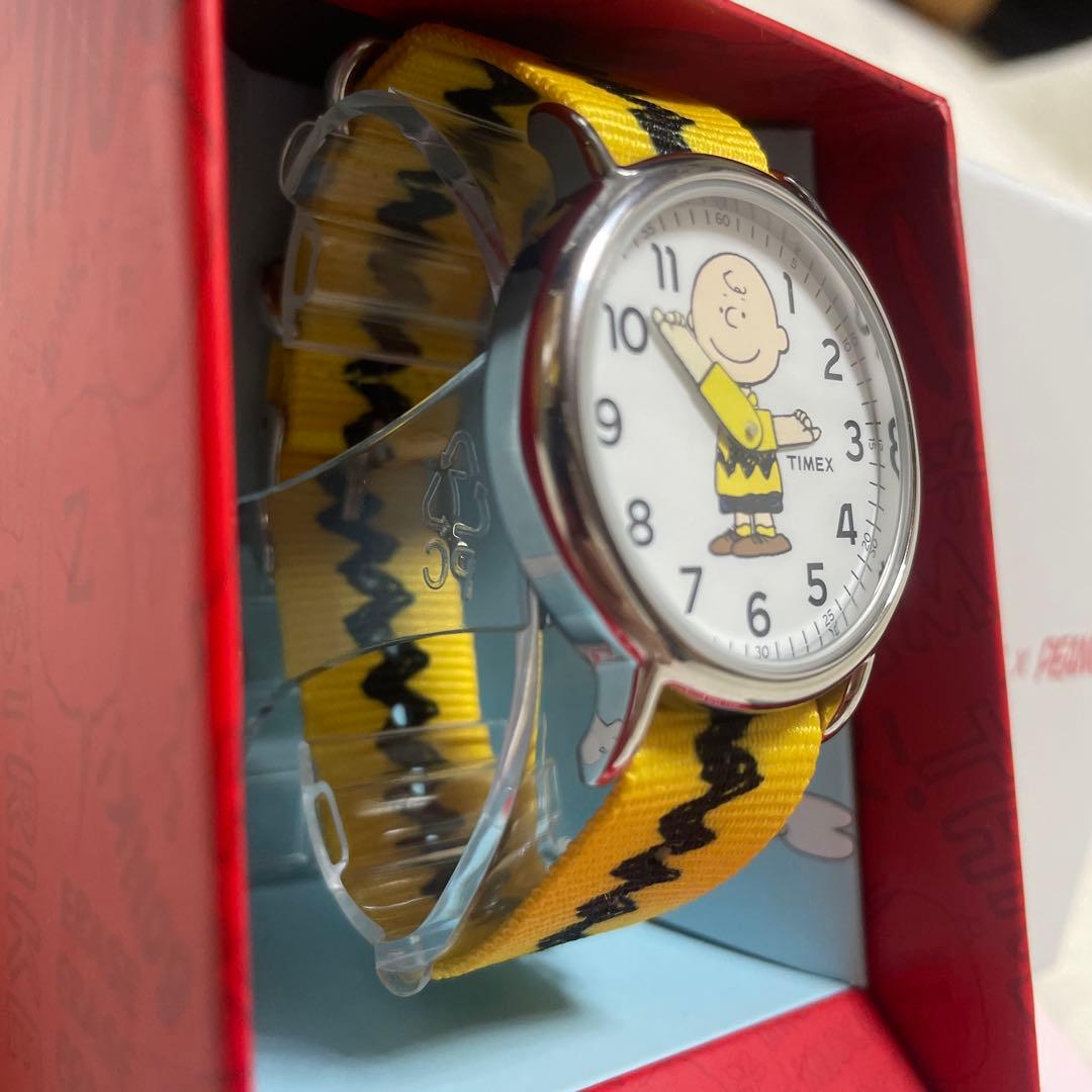 【即完売品】timex×スヌーピーコラボ　クォーツ時計　完品　チャーリーブラウン