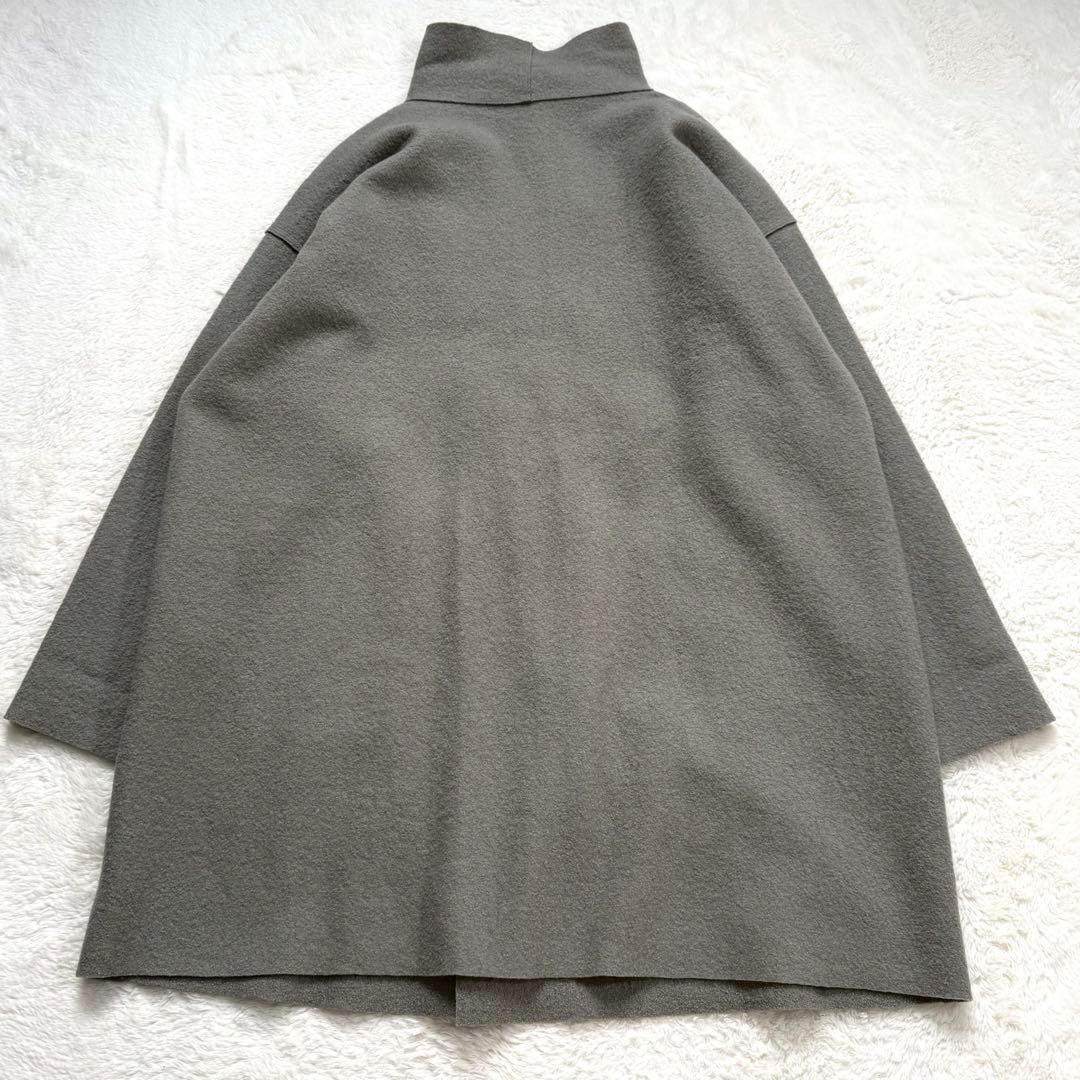 【美品】ヨーガンレール 縮絨ウールコート グレー フェルト地 メンズ可
