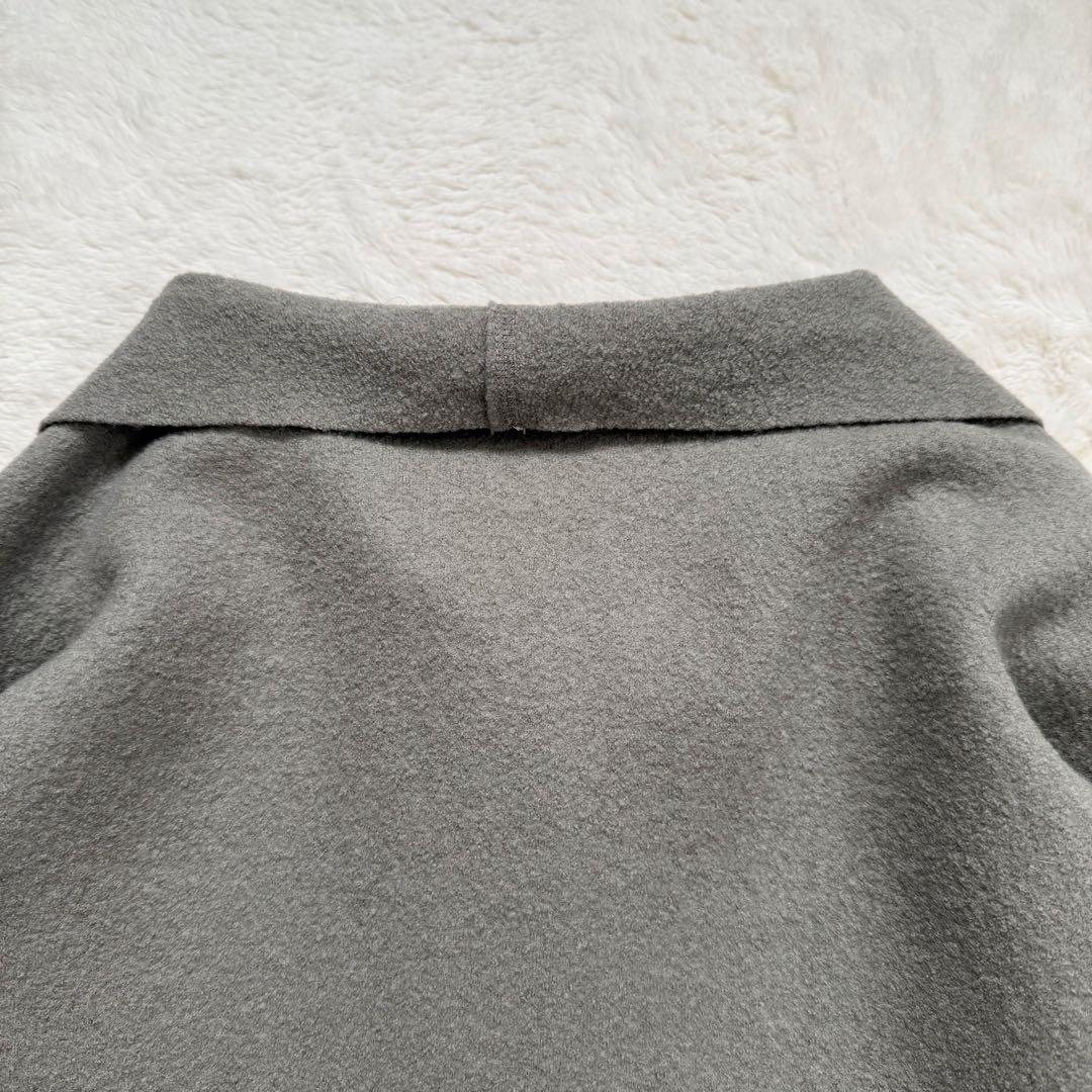 【美品】ヨーガンレール 縮絨ウールコート グレー フェルト地 メンズ可