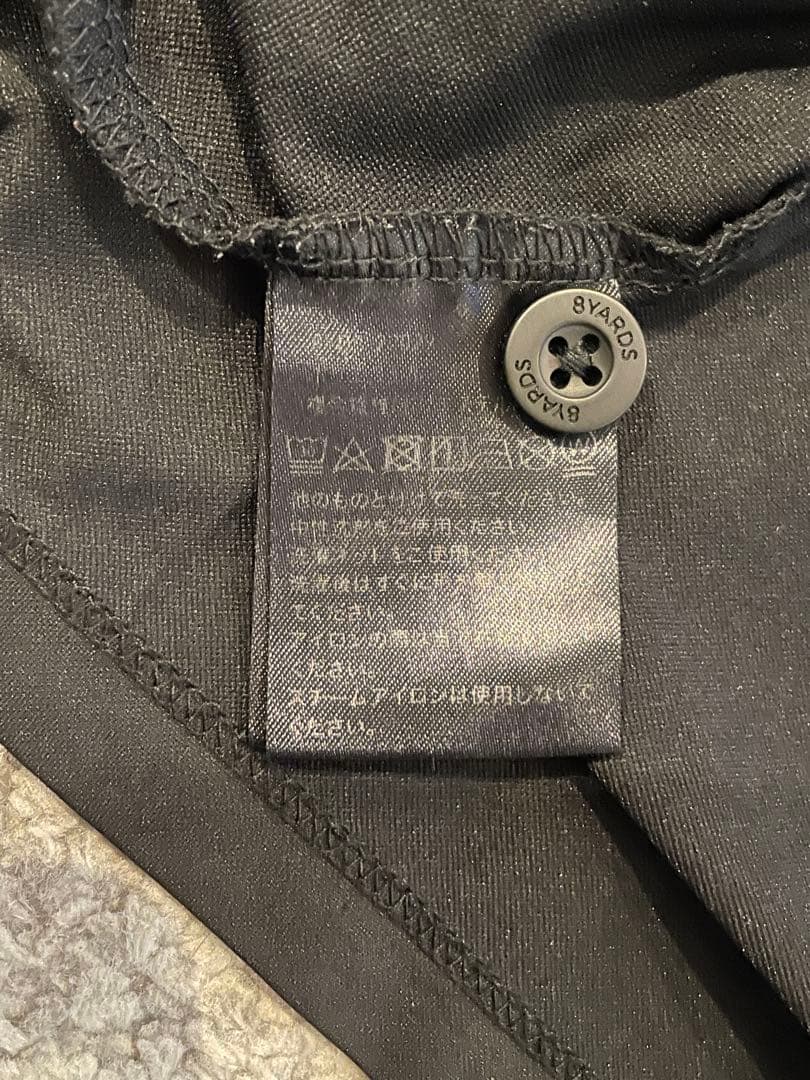 ハチヤーズ 半袖ポロシャツ 黒 バックロゴ L ゴルフウェア 8YARDS