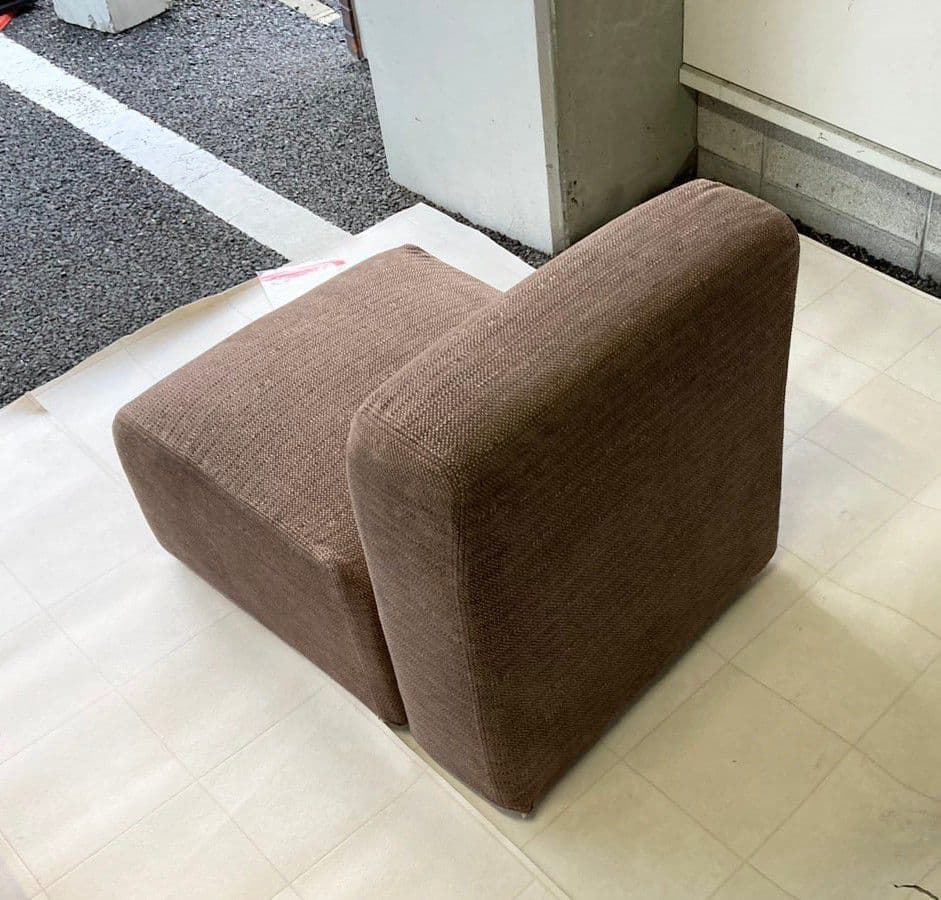 無印良品　ユニットソファ　アーム付き　ファブリック