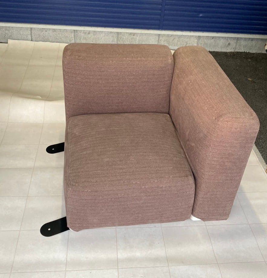 無印良品　ユニットソファ　アーム付き　ファブリック