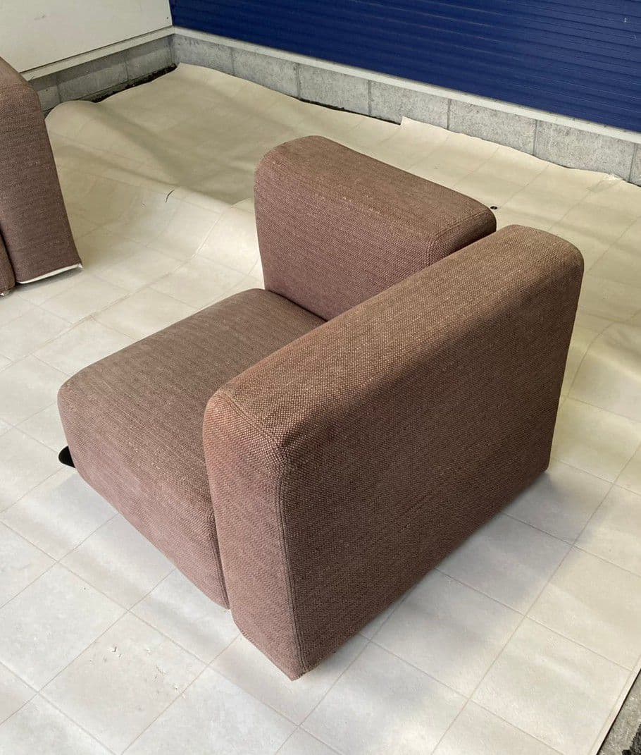 無印良品　ユニットソファ　アーム付き　ファブリック