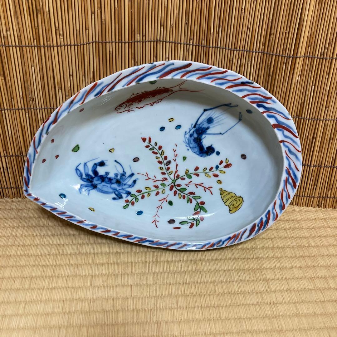 魯山人　鮑型写し