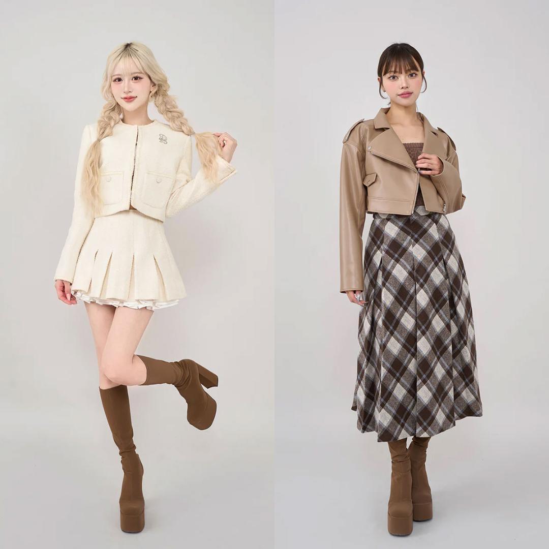 Darich ダーリッチ ウルトラストレッチロングブーツ ブラウン