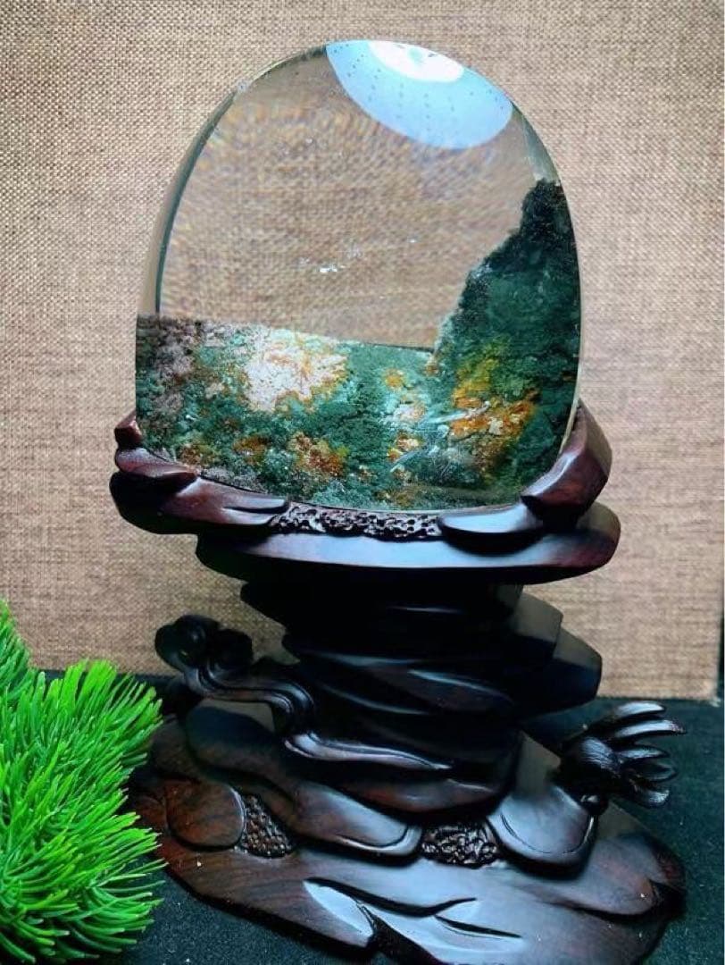 ⭐︎【天然】グリーン ガーデン クォーツ 置物 935g