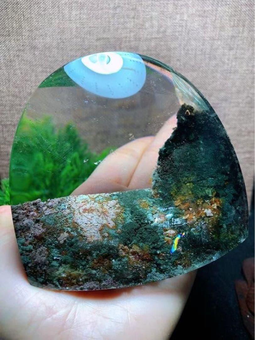 ⭐︎【天然】グリーン ガーデン クォーツ 置物 935g