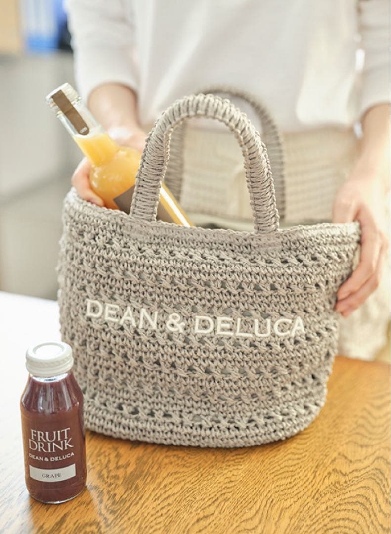 DEAN&DELUCA×BEAMS COUTURE クロッシェバスケットバッグ