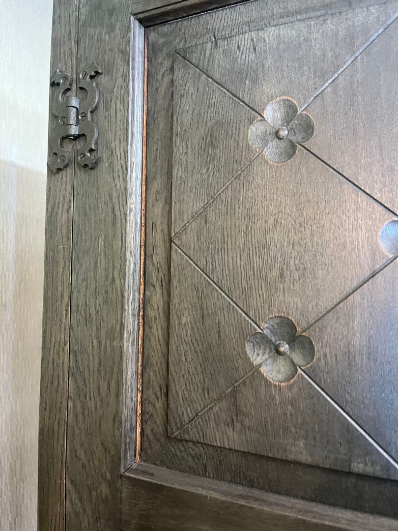 アンティーク ワードローブ クローゼット 木彫インテリア 大正ロマン ビンテージ