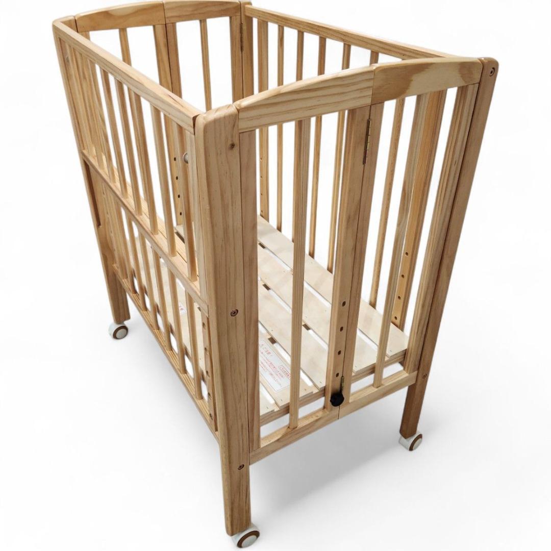 美品 大和屋 liliito リリト ベビーベッド 折り畳み 箱あり 付属品完備