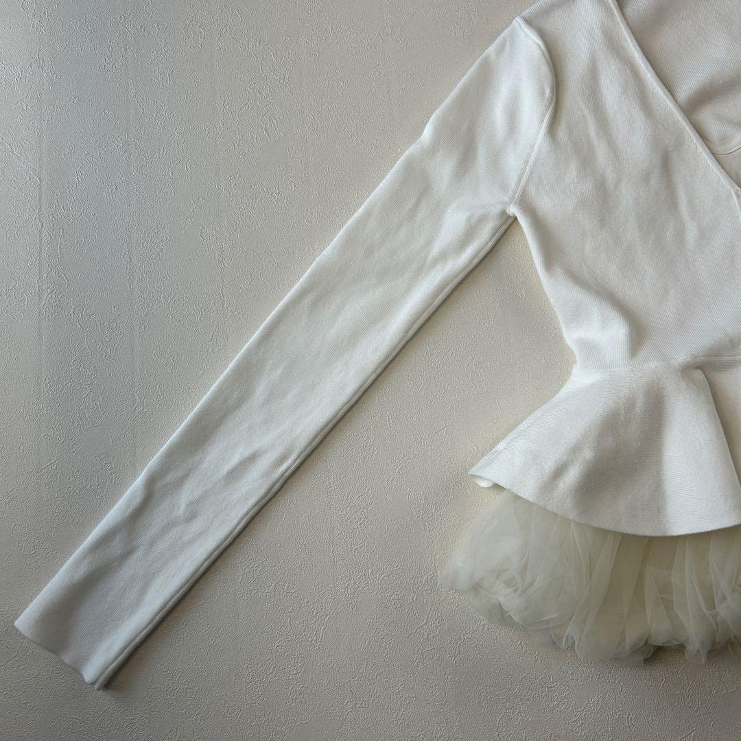 エイミーイストワール 美品 大人気 24AW バルーンヘムニットカーディガン