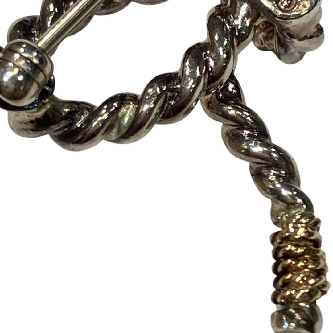 ティファニー　ブローチ リボン シルバー925 750 6ｇ